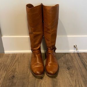 Frye Boots in Cognac